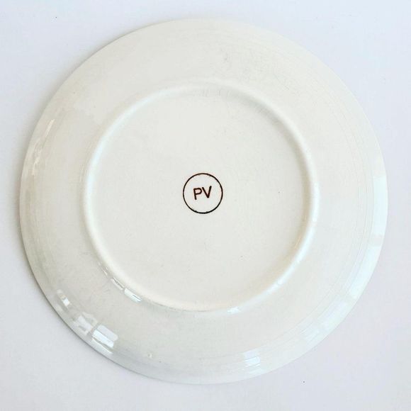 Antique Plates, 2 Parry Vielle PV French Limoges - Picture 5 of 10